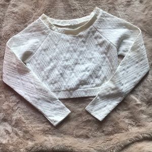 Cream color crop top